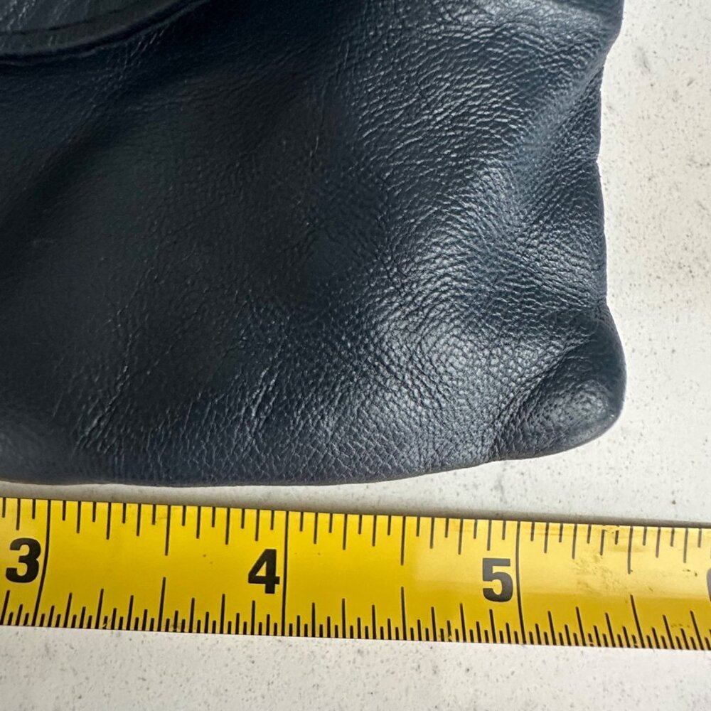 Genuine Leather Crossbody Bag With Multi Zipper Pockets & Adjustable Strap - Mad - Picture 7 of 8